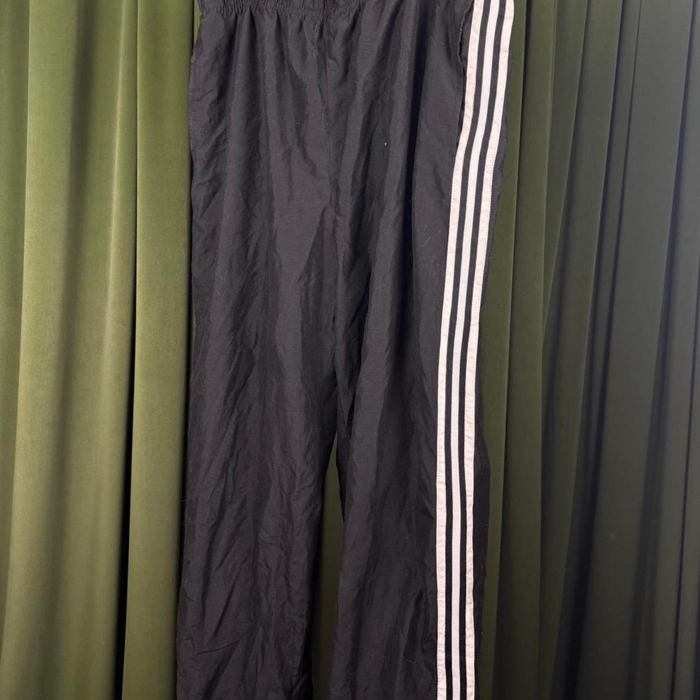 Vintage BCG Black Baggy Track Pants White Stripes Sportswear Mens 2XL